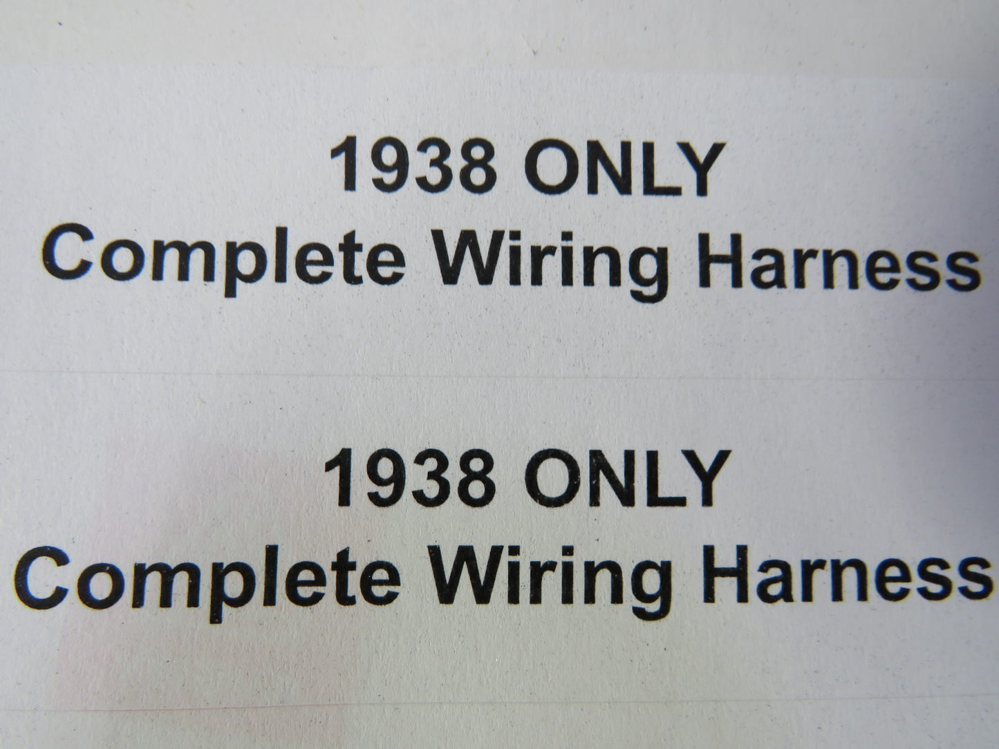 Harley Davidson 1938 Premium Wiring Harness Complete Kit