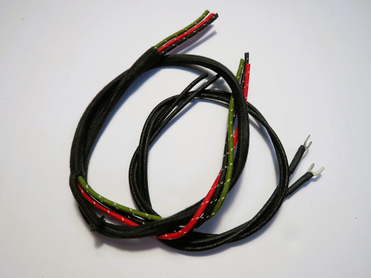 Harley Davidson Spot Lamp Wiring Kit Early w/Braided loom