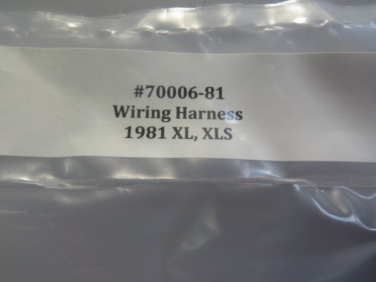 Harley Davidson Main Wiring Harness 1981 XL, XLS
