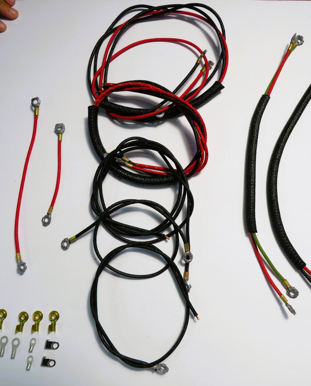 Harley 1931-1933 VL, RL Complete Wiring Kit Premium Braiding