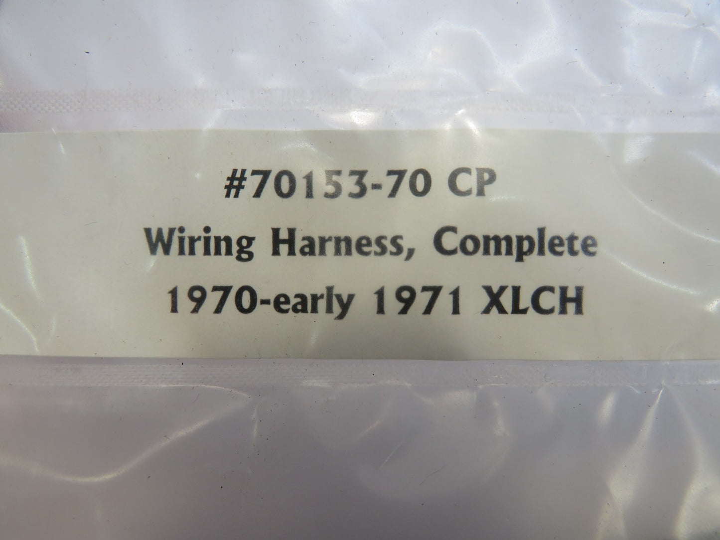 Harley Davidson Complete Wiring Harness 1970-Early 1971 XLCH
