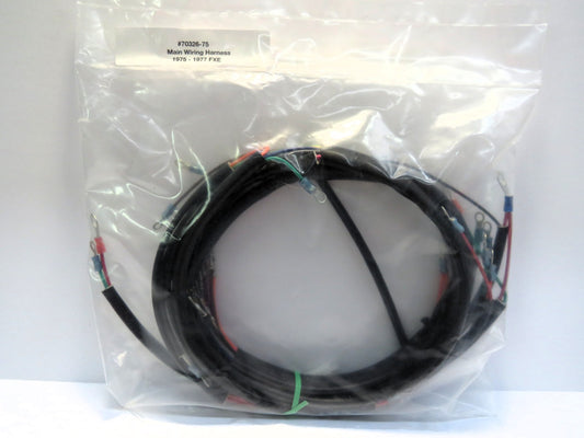 Harley Davidson Main Wiring Harness 1975-1977 FXE