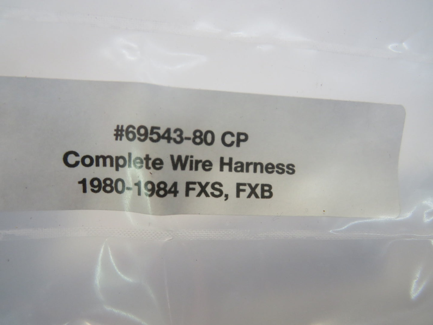 Harley Davidson Complete Wiring Harness 1980-1984 FXS and FXB