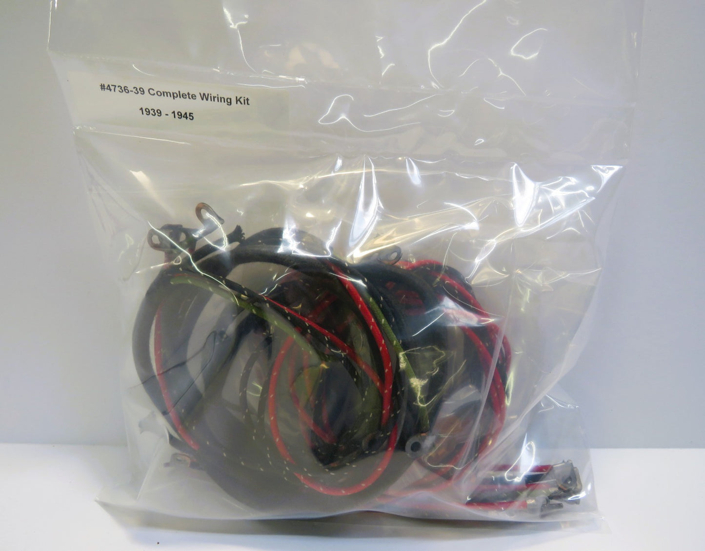Harley Davdison 1939-1945 EL, FL, UL, WL Complete Premium Wiring Harnesss