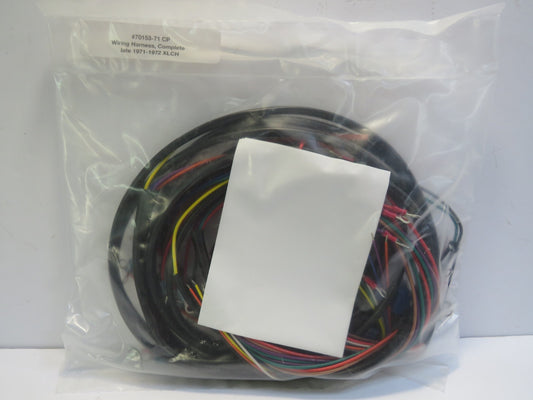 Harley Davidson Complete Wiring Harness Late-1971 and 1972 XLCH