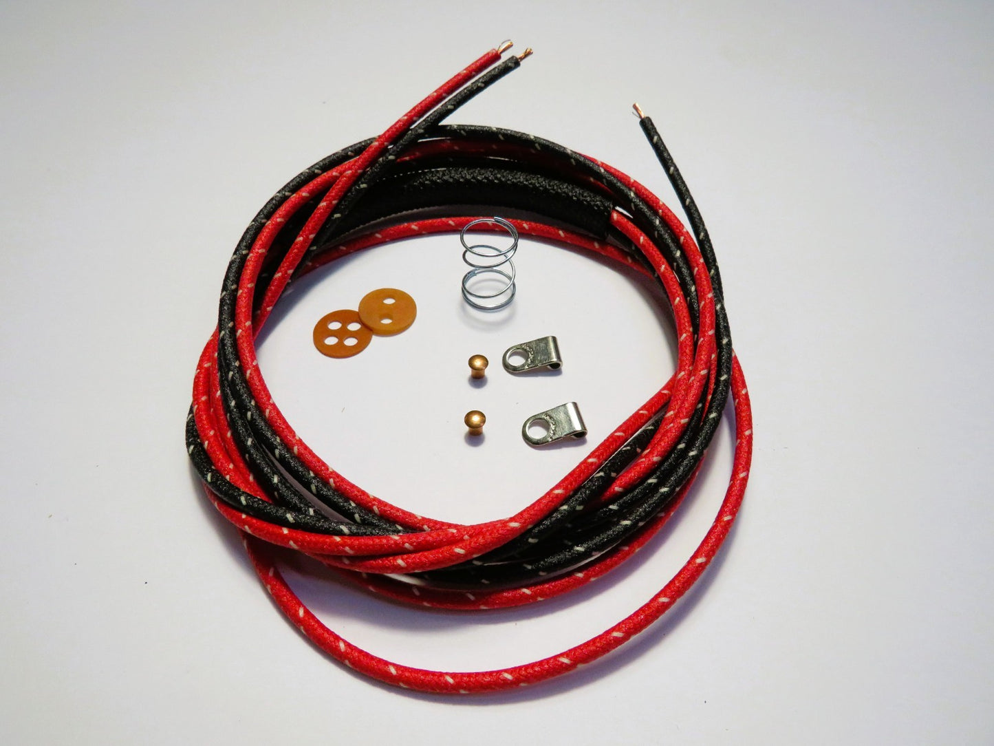 Harley Davidson 1936-1947 Tail Light Wire Accessory Kit W/ Spring & Plate