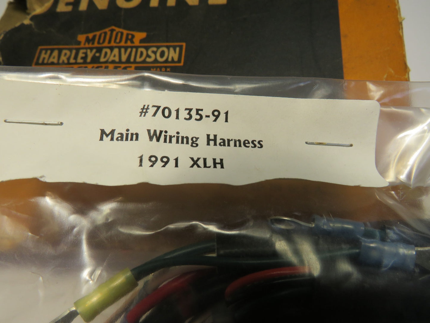 Harley Davidson Main Wiring Harness 1991 XLH