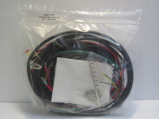 Harley Davidson Complete Wiring Harness 1975-1976 XLCH