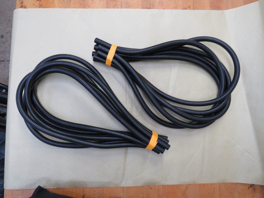 3 foot lengths 3/8" Plastic Correlated Loom Conduit 12- count