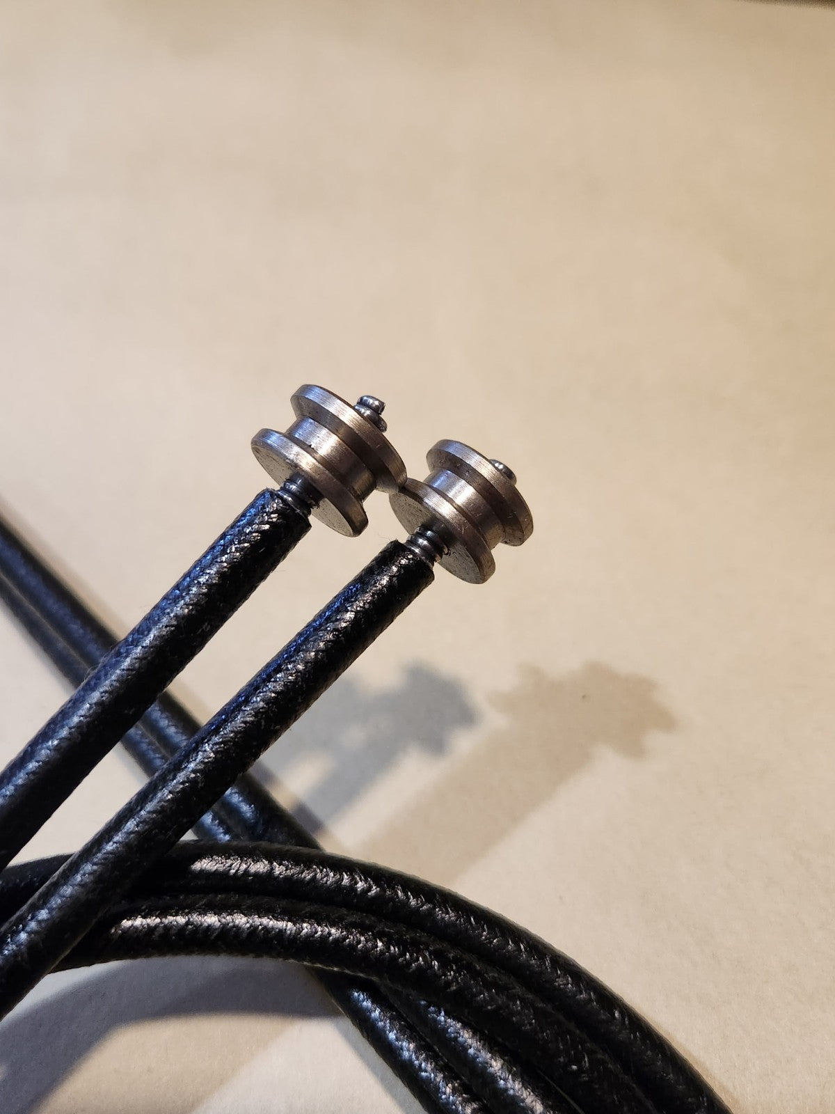 Harley 1954-1964 Throttle and Spark Control Cables Cotton Braid