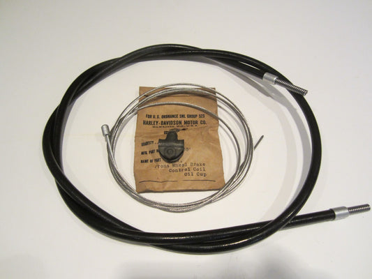 Harley Knucklehead WLA  WL 45   Brake Cable With  Cad Ferrule