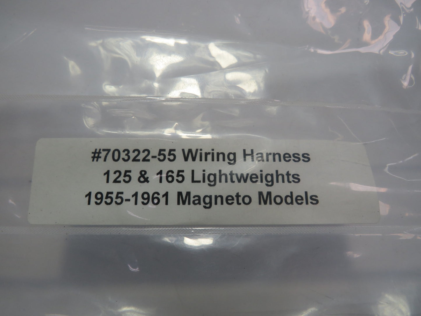 Harley Davidson Hummer 1955-1961 Magneto Models Complete Wiring Harness