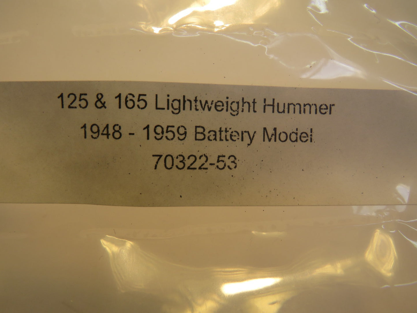 Harley Davidson 1948-1959 Hummer Battery Model Complete Wiring Harness