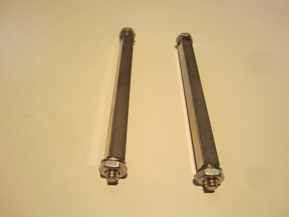 Harley Knucklehead WL 45 Cad Plated Kicker Pedal Rubber Rods Part #2093-17