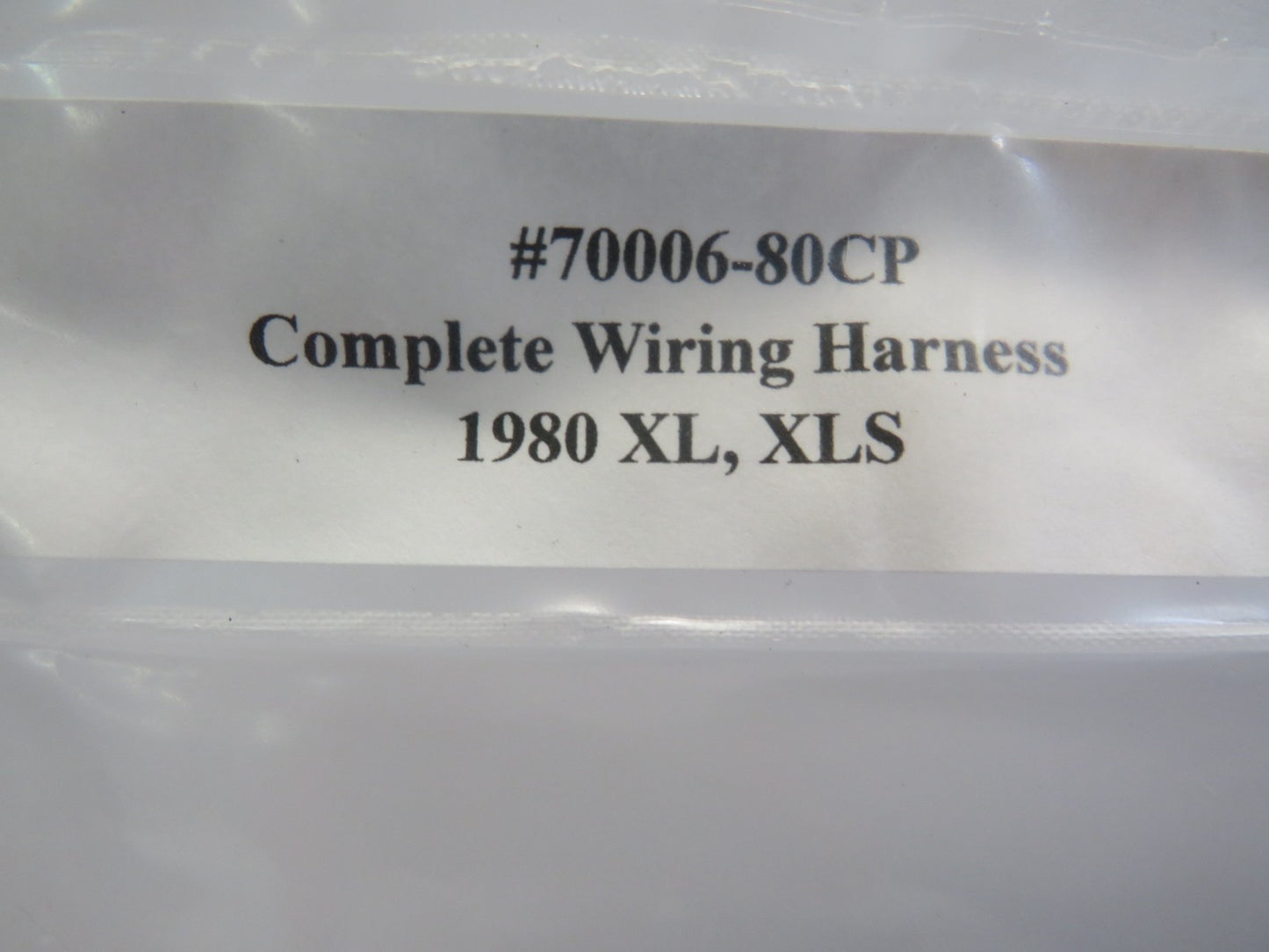 Harley Davidson Complete Wiring Harness 1980 XL, XLS