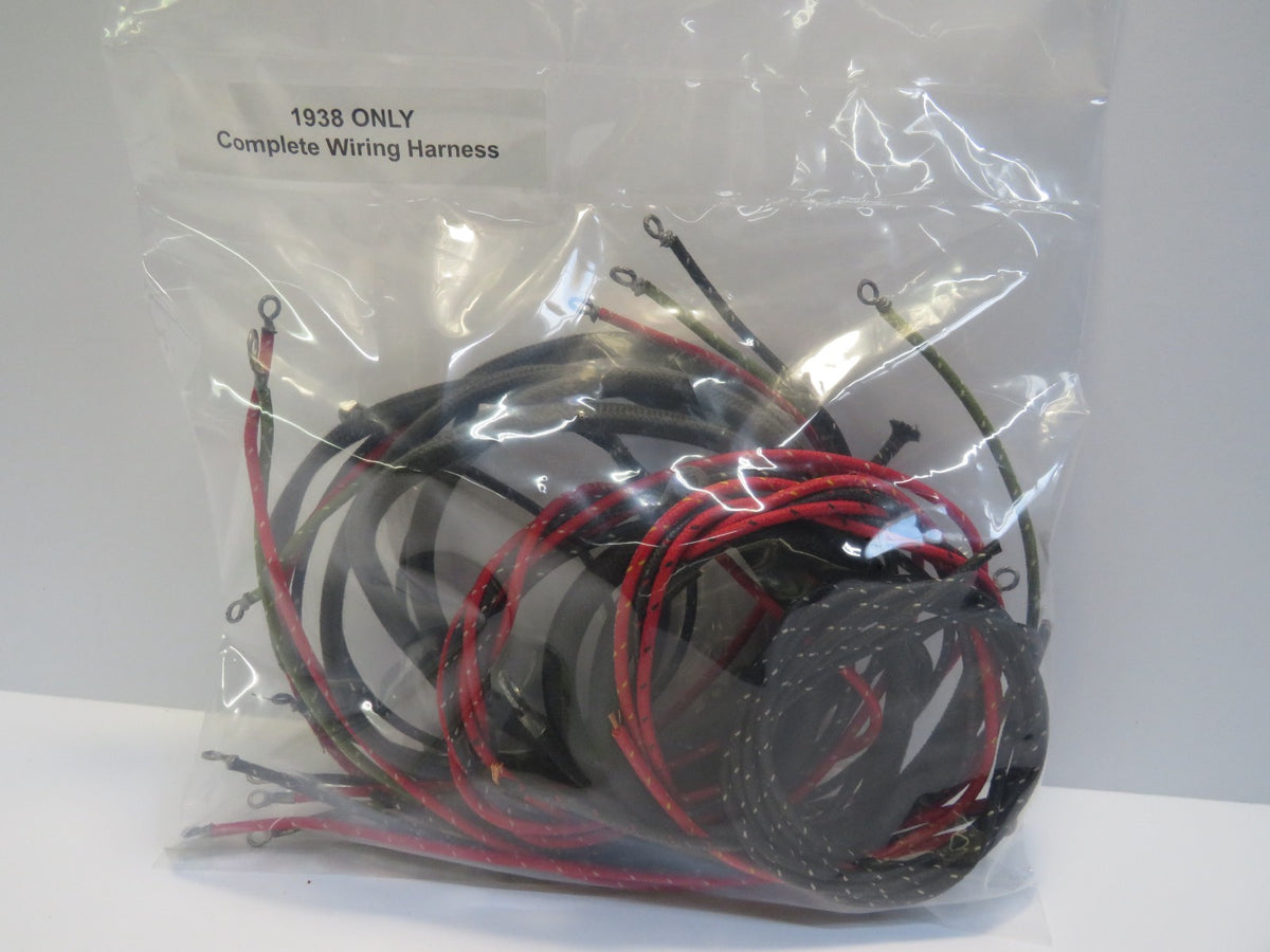 Harley Davidson 1938 Premium Wiring Harness Complete Kit