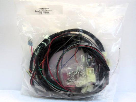 Harley Davidson Complete Wiring Harness 1978-1979 FXE