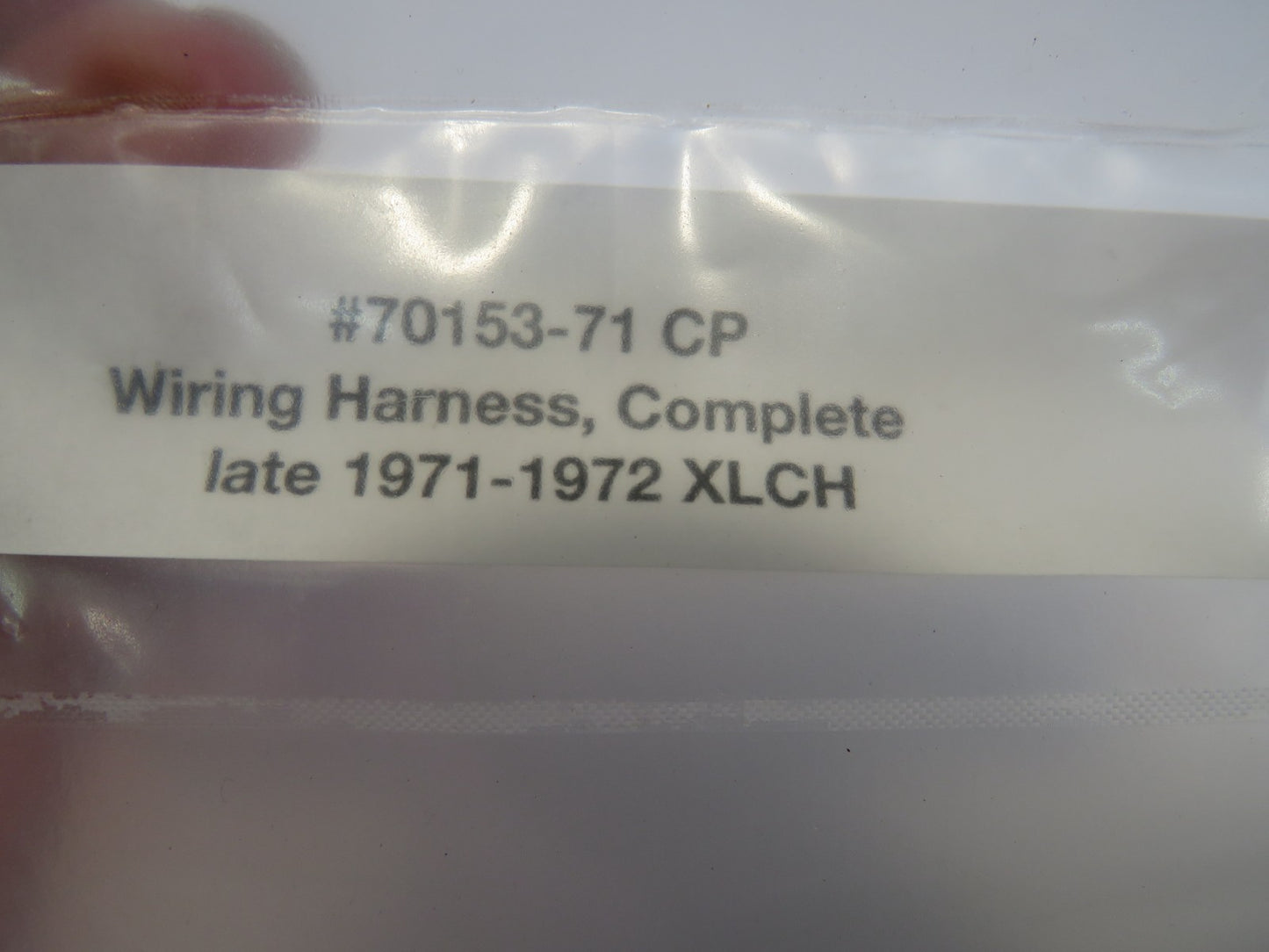 Harley Davidson Complete Wiring Harness Late-1971 and 1972 XLCH