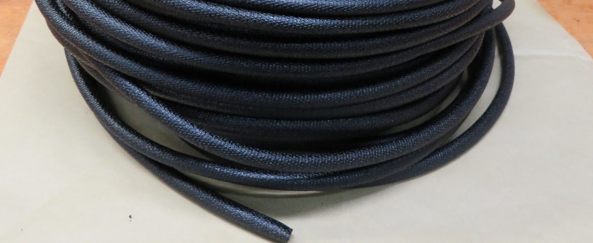 10 feet 1/4" Asphalt Cloth Wire Loom