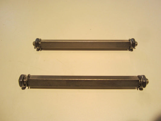 Harley J JD Nickel Plated Kicker Pedal Rubber Rods Part # 2093-17
