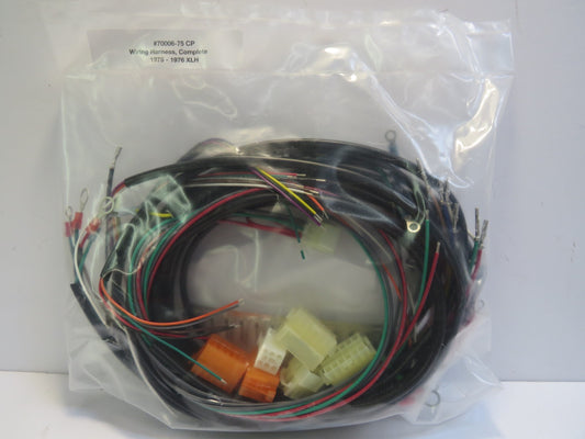 Harley Davidson Complete Wiring Harness 1975-1976 XLH