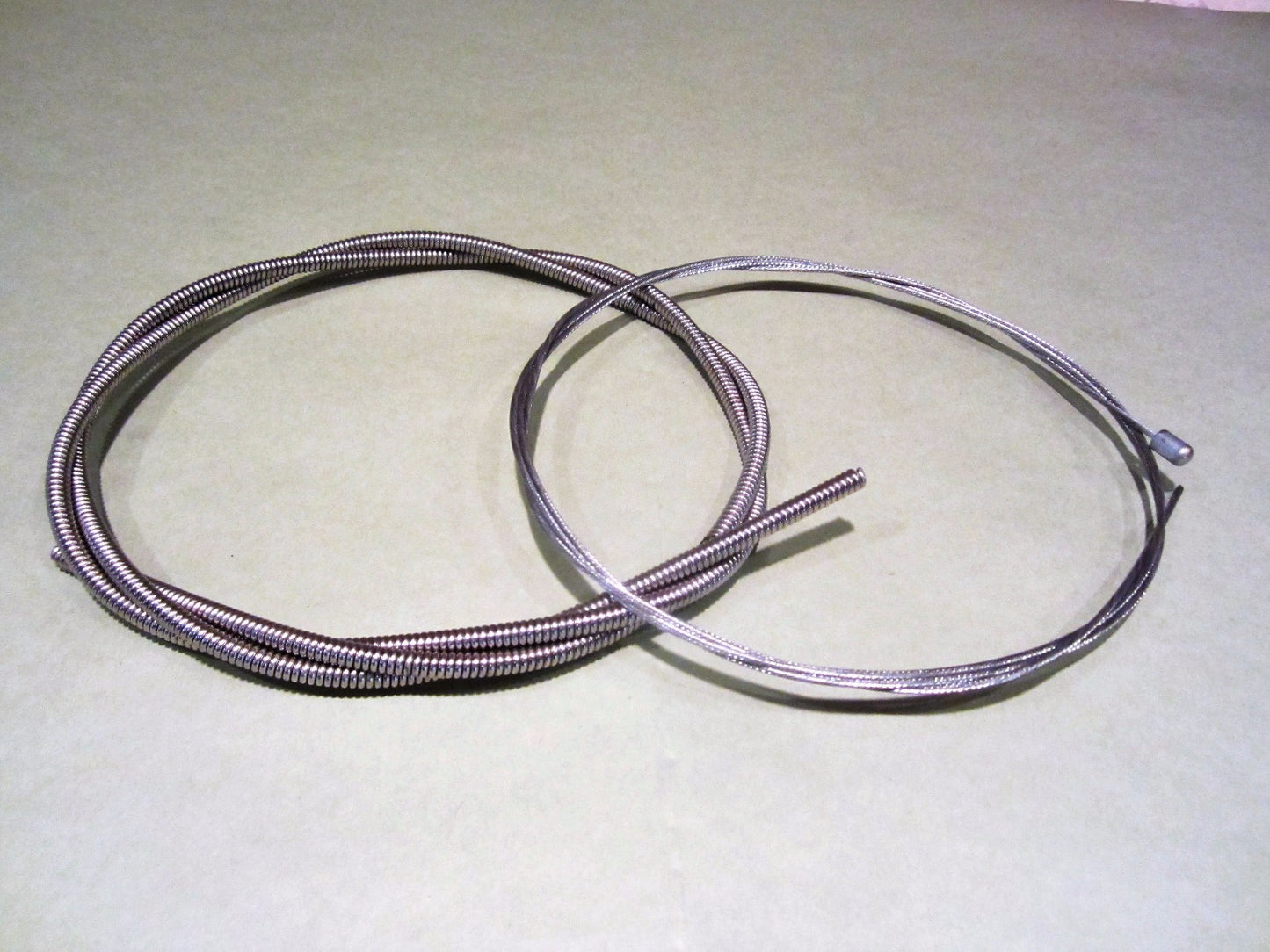 Harley  J, JD, Single, Early Harley Front Brake Cable Nickel Plus Cable Nuts