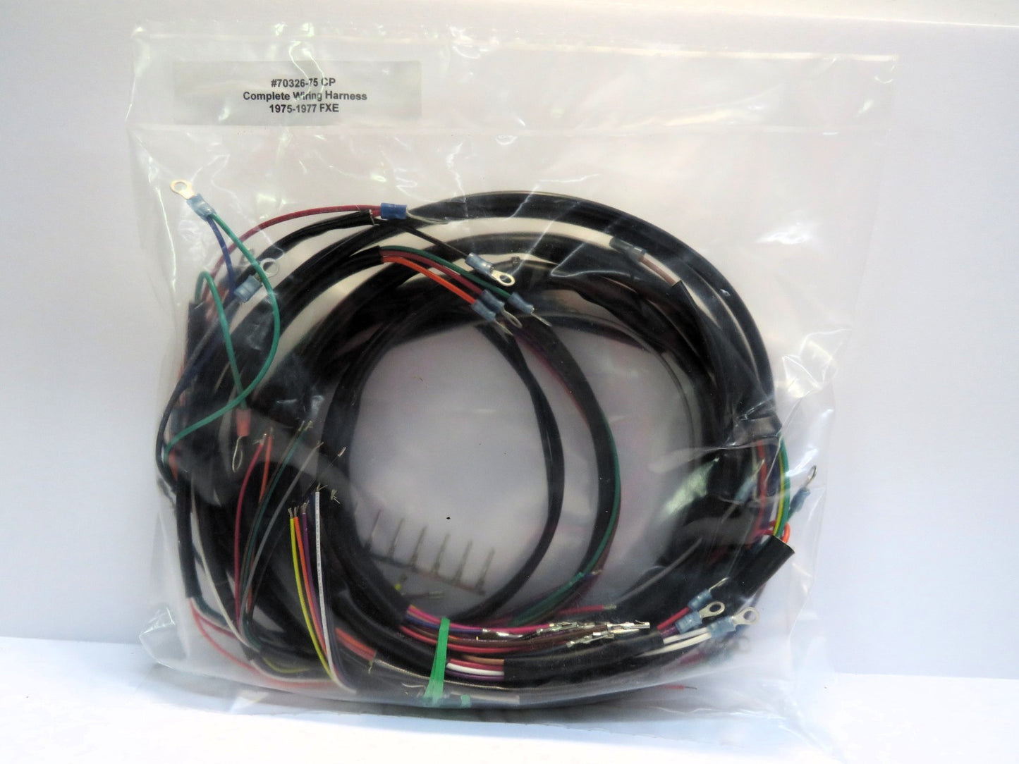 Harley Davidson Complete Wiring Harness 1975-1977 FXE