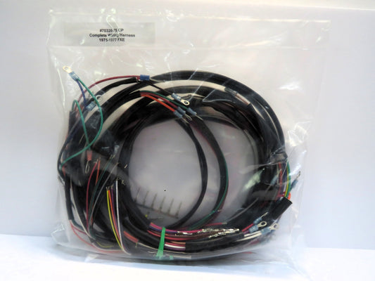 Harley Davidson Complete Wiring Harness 1975-1977 FXE