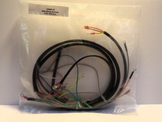Harley Davidson Main Wiring Harness 1970-1972 FLH