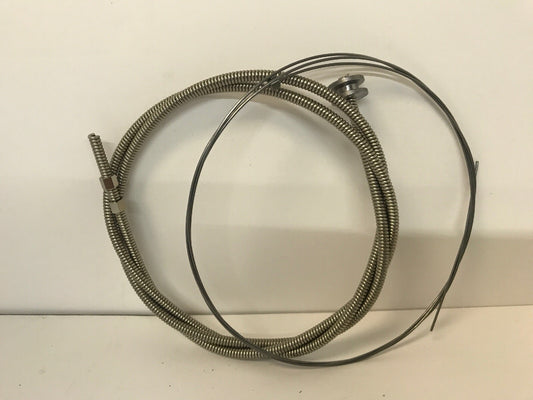 Harley  JD, Single, Early Harley Throttle and Spark Cable Nickel Plus Cable Nuts