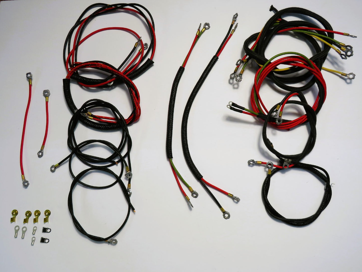 Harley 1931-1933 VL, RL Complete Wiring Kit Premium Braiding