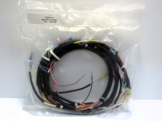 Harley Davidson Main Wiring Harness 1978-1979 FXS