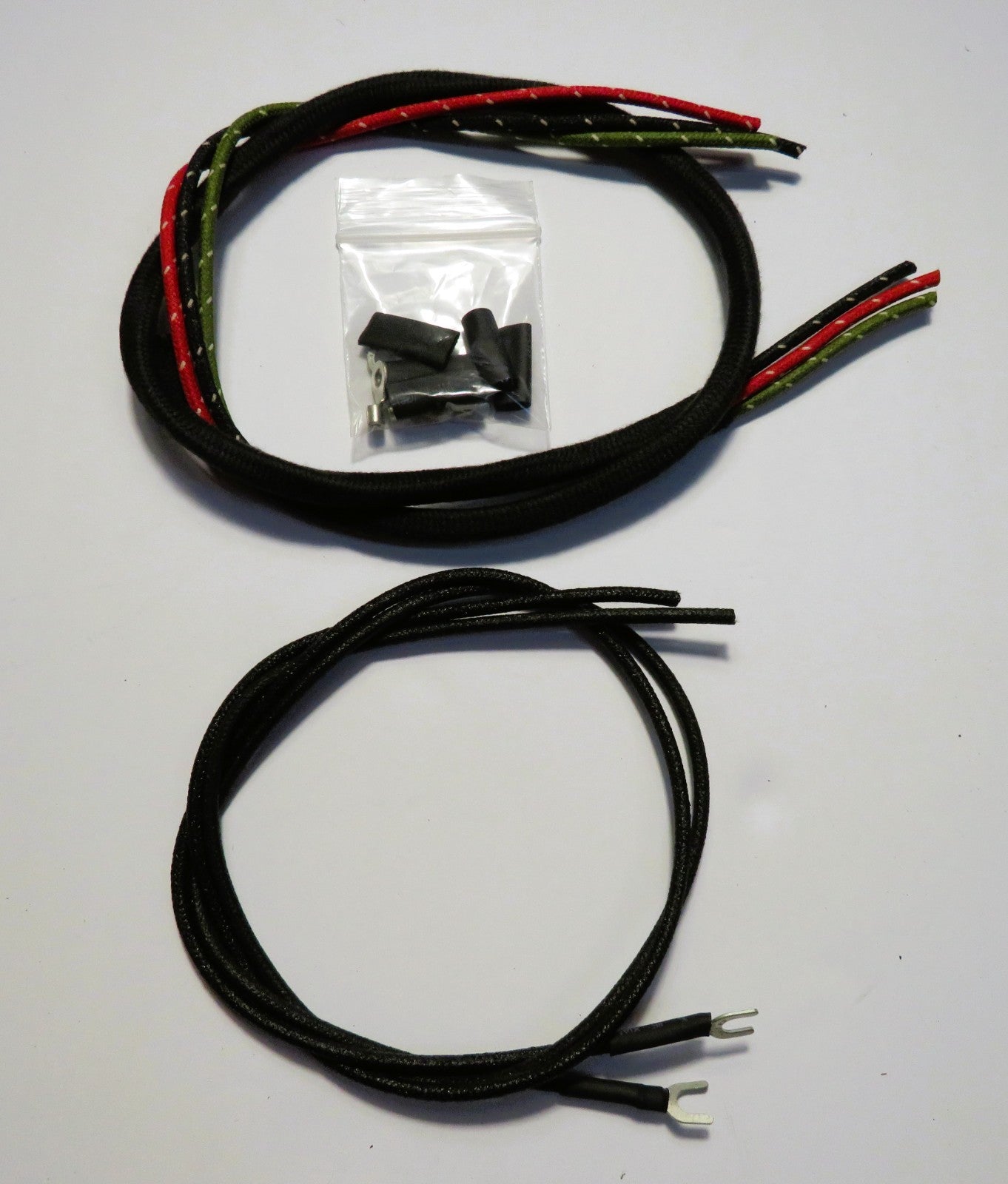 Harley Davidson Spot Lamp Wiring Kit Early w/Braided loom